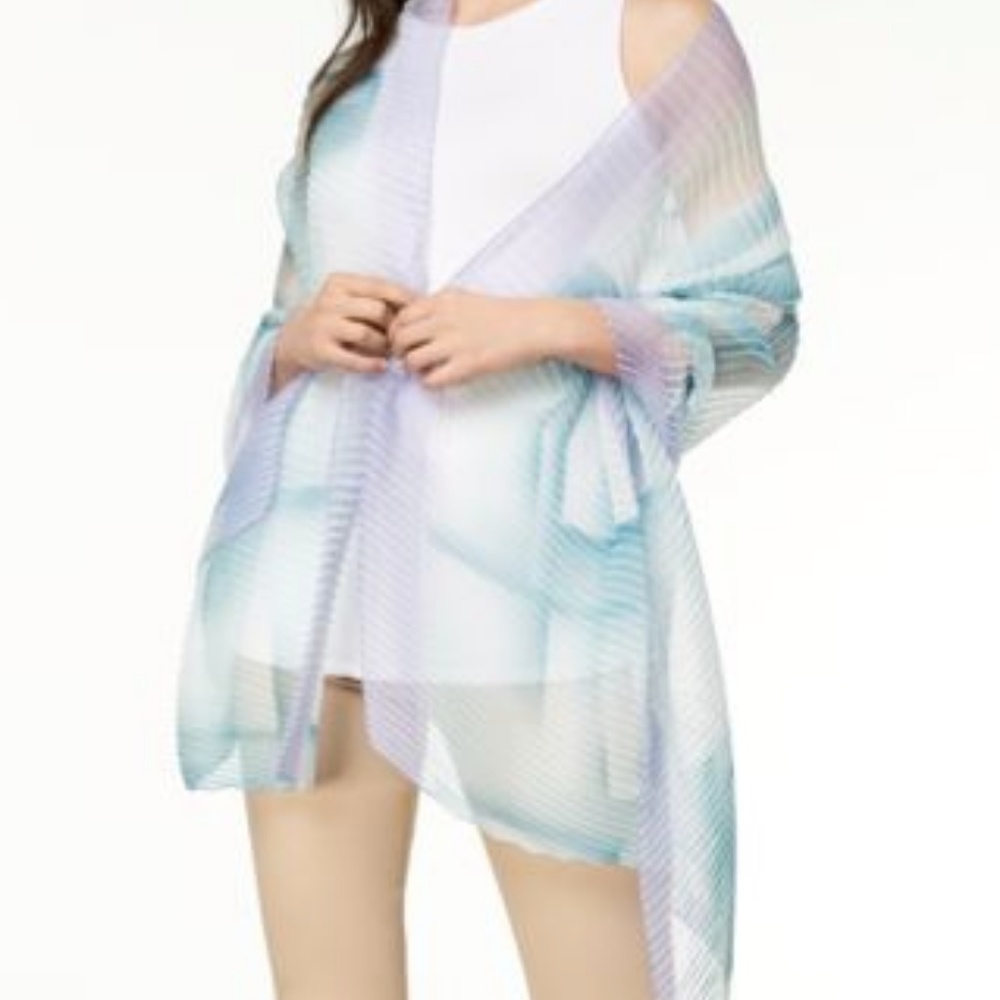 I.N.C. Ombré Geo Pleated Wrap